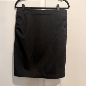 BCBG Rouched sided black skirt size 12